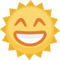 Sun With Face emoji on Facebook